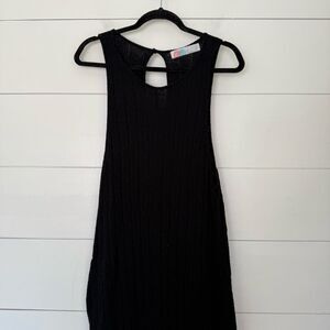 Free People Beach Women’s XL Black Ribbed Wide Leg Jumpsuit